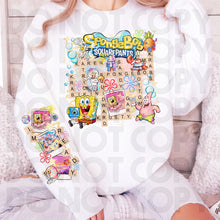 Load image into Gallery viewer, Cartoon Scrabble Dropdown SLEEVE OPTION DROPDOWN TRANSFER RHD PAL JAN 26
