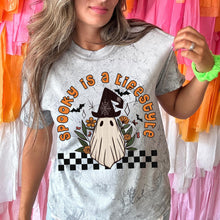 Load image into Gallery viewer, Spooky Is A Lifestyle Check Ghost TRANSFER HMWK
