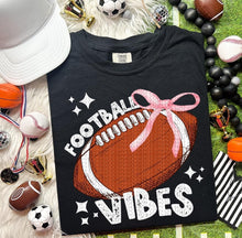 Load image into Gallery viewer, Football Vibes Pink Bow TRANSFER HMWK

