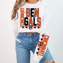 Load image into Gallery viewer, Football Mascot Stars Dropdown With SLEEVE OPTION TRANSFER VIRGO AUG 25
