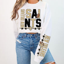 Load image into Gallery viewer, Football Mascot Stars Dropdown With SLEEVE OPTION TRANSFER VIRGO AUG 25
