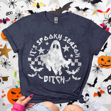 Load image into Gallery viewer, It’s Spooky Season Bitch Checkered Bats TRANSFER HMWK
