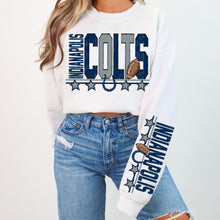 Load image into Gallery viewer, Football Mascot Stars Dropdown With SLEEVE OPTION TRANSFER VIRGO AUG 25
