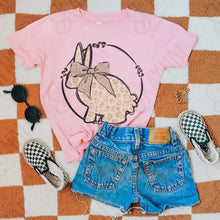 Load image into Gallery viewer, Black Circle Beige Leopard Print Bunny TRANSFER KAYNDI JAN
