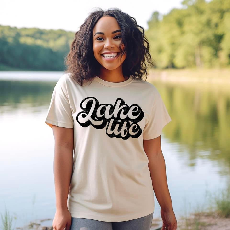 Lake Life Cursive Blk TRANSFER CSC