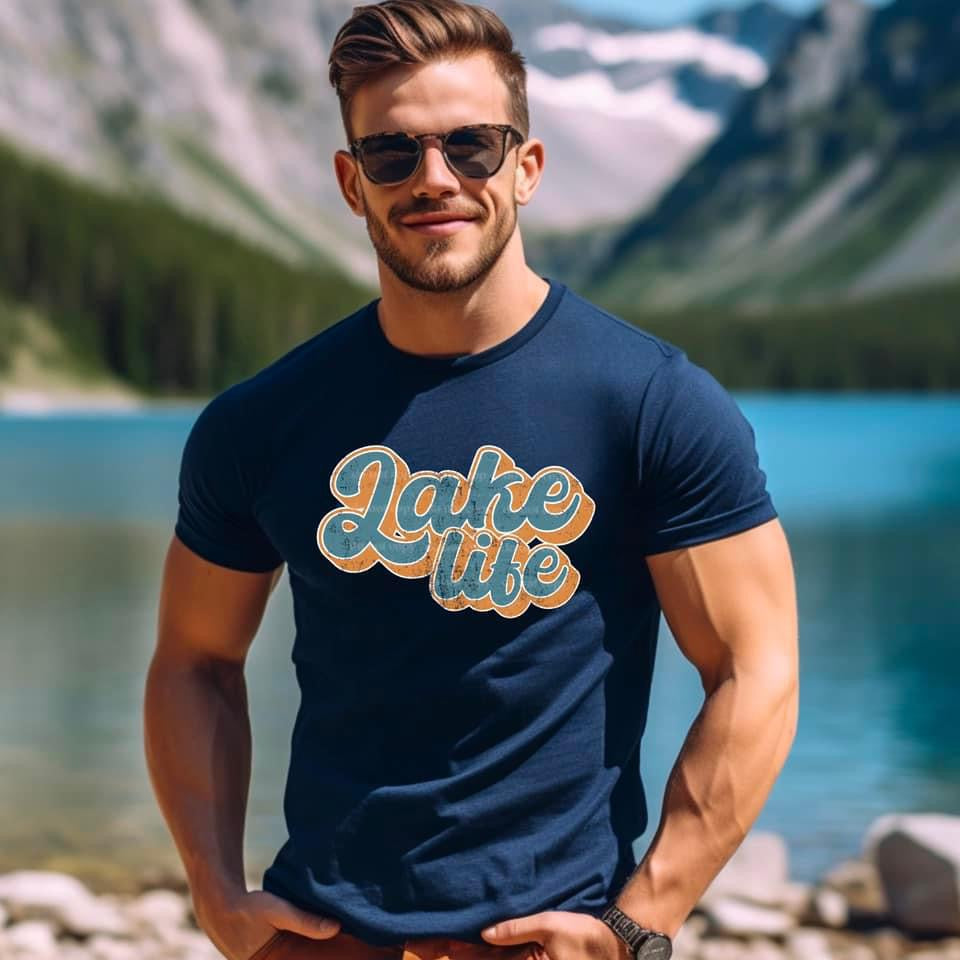 Lake Life Blue Orange TRANSFER CSC