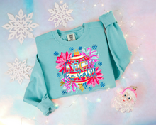 Load image into Gallery viewer, Deck The Halls Big Ornament With Flowers &amp; Snowflakes TRANSFER SCG NOV 25
