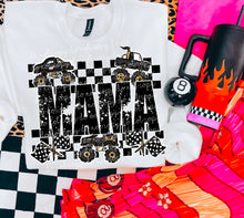 Load image into Gallery viewer, Mama + Mini Monster Truck Checkered Dropdown TRANSFER MOON FEB 25
