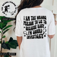 Load image into Gallery viewer, I’m Gonna Investigate With Pocket White Or Black TRANSFER HMWK
