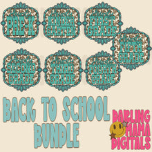 Load image into Gallery viewer, Howdy Grades DROPDOWN Turquoise Cow Print TRANSFER DMD EM JUNE 26 | Back To School
