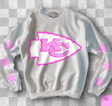 Load image into Gallery viewer, Football With Star Sleeve Pink DROPDOWN TRANSFER KPI
