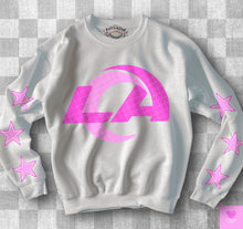 Load image into Gallery viewer, Football With Star Sleeve Pink DROPDOWN TRANSFER KPI
