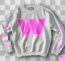Load image into Gallery viewer, Football With Star Sleeve Pink DROPDOWN TRANSFER KPI
