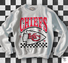 Load image into Gallery viewer, Football Checkered Faux Sequin DROPDOWN TRANSFER KPI

