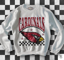 Load image into Gallery viewer, Football Checkered Faux Sequin DROPDOWN TRANSFER KPI
