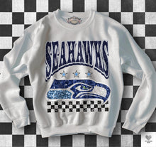 Load image into Gallery viewer, Football Checkered Faux Sequin DROPDOWN TRANSFER KPI
