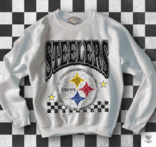 Load image into Gallery viewer, Football Checkered Faux Sequin DROPDOWN TRANSFER KPI
