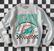 Load image into Gallery viewer, Football Checkered Faux Sequin DROPDOWN TRANSFER KPI
