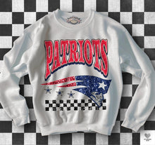Load image into Gallery viewer, Football Checkered Faux Sequin DROPDOWN TRANSFER KPI
