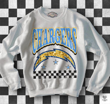 Load image into Gallery viewer, Football Checkered Faux Sequin DROPDOWN TRANSFER KPI
