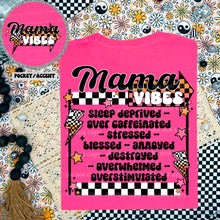 Load image into Gallery viewer, Mama Vibes Checkered With Pocket TRANSFER CSC
