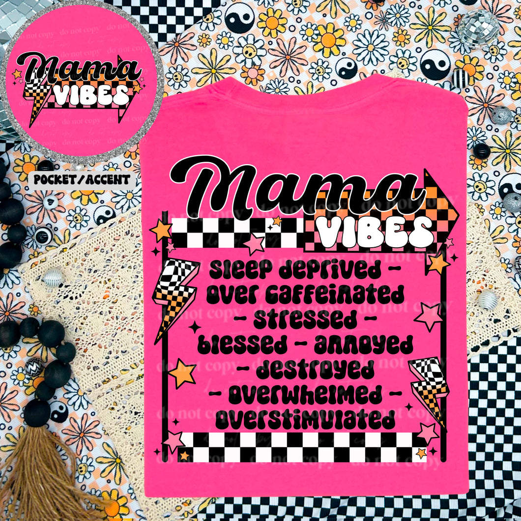 Mama Vibes Checkered With Pocket TRANSFER CSC