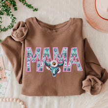 Load image into Gallery viewer, Mama Faux Aztec Embroidery Dropdown TRANSFER VIRGO JAN 25
