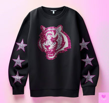 Load image into Gallery viewer, Football With Star Sleeve Pink Glitter DROPDOWN TRANSFER KPI
