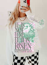 Load image into Gallery viewer, He Is Not Here He Is Risen With Sleeve TRANSFER
