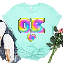 Load image into Gallery viewer, Tie Dye Faux Stitch States (All 50 states available) DTF TRANSFER
