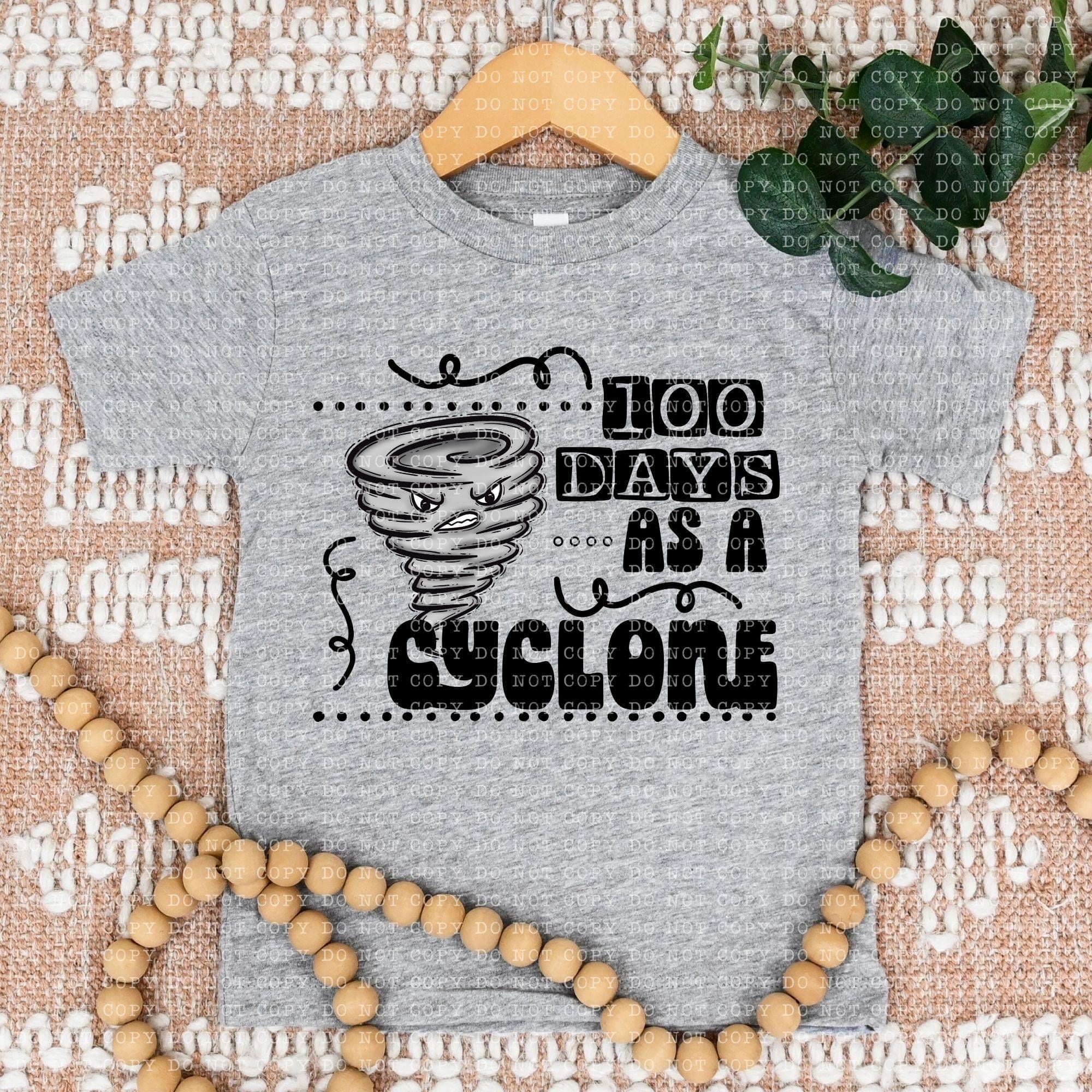 100 Days As A Cyclone With Face TRANSFER – Sassy Sublimation & Screen ...