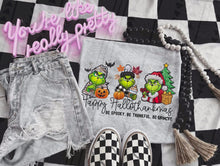 Load image into Gallery viewer, Happy HalloThanksMas DROPDOWN TRANSFER TGG SEPT
