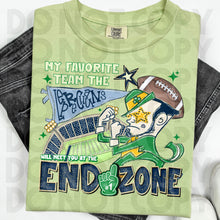 Load image into Gallery viewer, My Favorite Team Will Meet You At The End Zone Mascot + Color Dropdown TRANSFER RHD AUG 25
