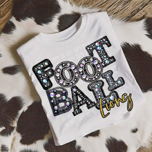 Load image into Gallery viewer, Football Leather Rhinestone Colored Mascots DROPDOWN TRANSFER CAP
