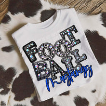 Load image into Gallery viewer, Football Leather Rhinestone Colored Mascots DROPDOWN TRANSFER CAP
