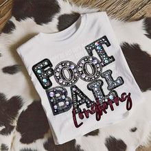 Load image into Gallery viewer, Football Leather Rhinestone Colored Mascots DROPDOWN TRANSFER CAP
