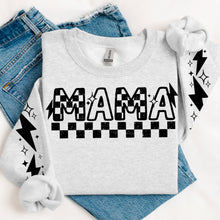 Load image into Gallery viewer, Mama Checkered Lightning Bolt With SLEEVE OPTION TRANSFER NOV CSC
