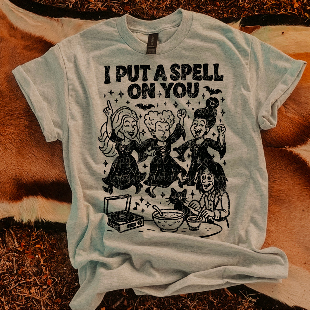 I Put A Spell Distressed Color DROPDOWN TRANSFER MOON JUNE 25