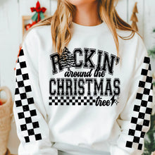 Load image into Gallery viewer, Rockin’ Around The Christmas Tree Checkered With Color SLEEVE OPTION TRANSFER CSC OCT 24
