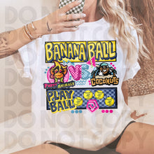 Load image into Gallery viewer, Play Ball Ban_na Baseball Team Dropdown TRANSFER RHD FEB 26
