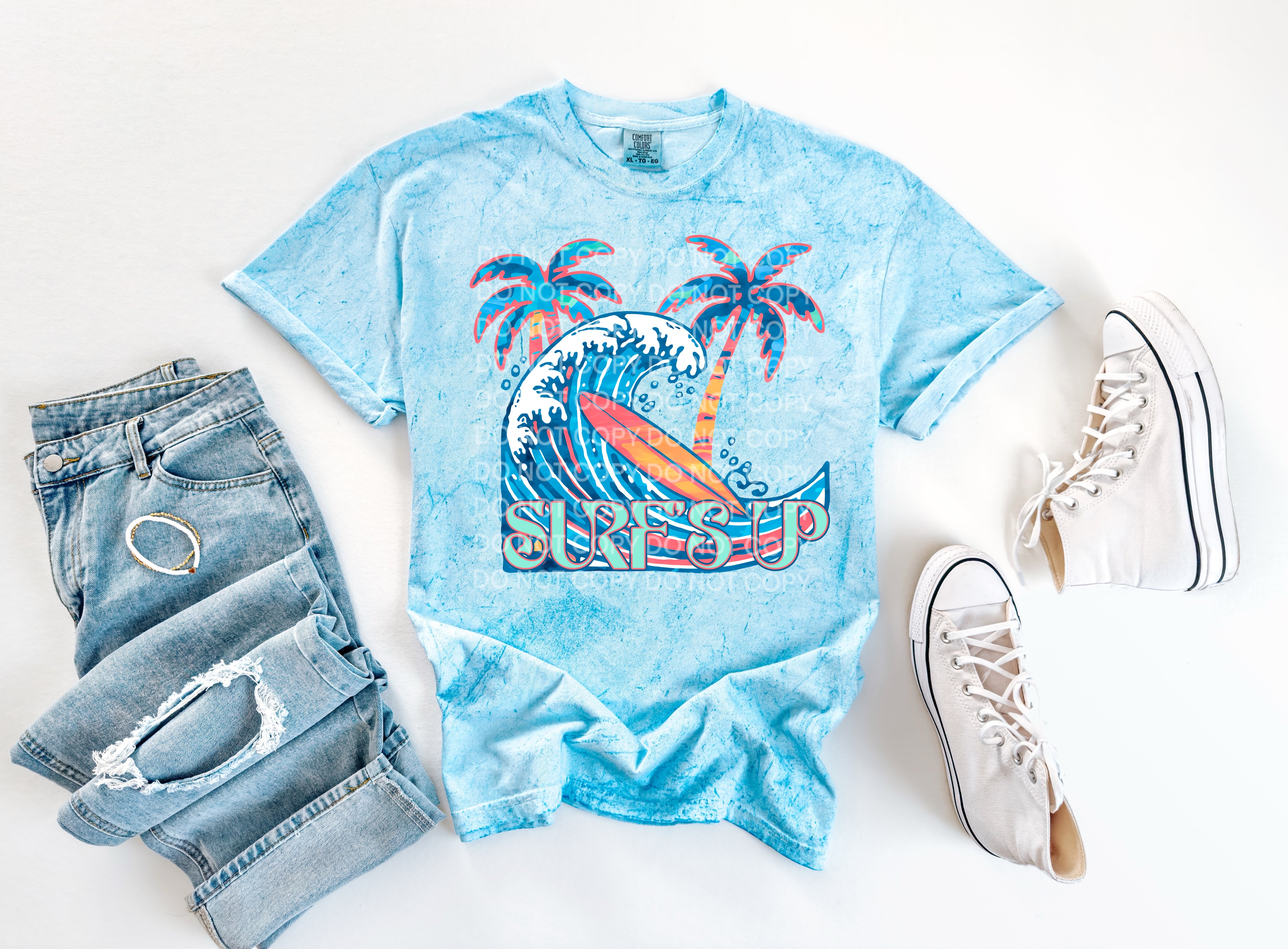 Surfs Up Wave TRANSFER SCG JUNE – Sassy Sublimation & Screen Prints