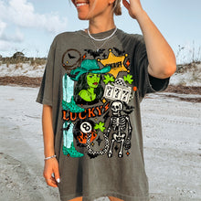 Load image into Gallery viewer, Lucky Zombie Cowgirl Collage TRANSFER MOON JULY 25
