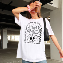 Load image into Gallery viewer, Pour Coffee Into My Mouth Skelly SINGLE COLOR DROPDOWN TRANSFER CSC MAR
