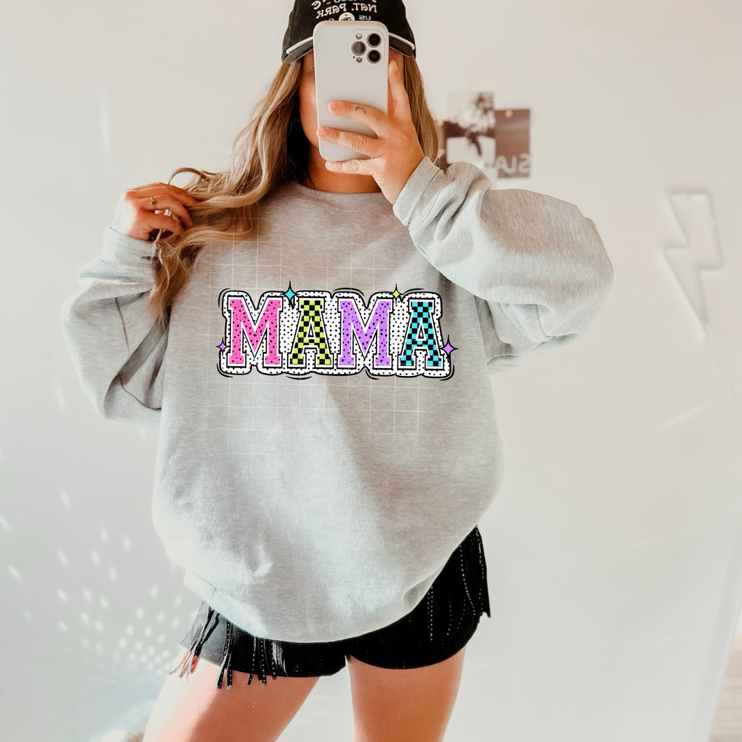 Mama Dot Background Multicolor Alpha TRANSFER CSC MAR