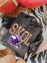 Load image into Gallery viewer, Football Mascot Faux Sequin Helmet DROPDOWN TRANSFER KAI JAN 26
