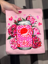 Load image into Gallery viewer, Pink Roses And Hearts Drink DROPDOWN TRANSFER SCG DEC 25
