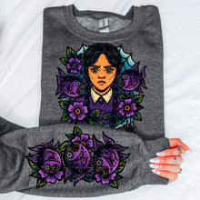 Load image into Gallery viewer, Wed_esday Purple Fish With SLEEVE OPTION DROPDOWN TRANSFER MOON AUG 25
