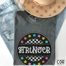 Load image into Gallery viewer, Colorful Checkered Stars Mascot DROPDOWN TRANSFER COR
