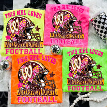 Load image into Gallery viewer, This Girl Loves Football Team Dropdown TRANSFER VIRGO JUNE 25
