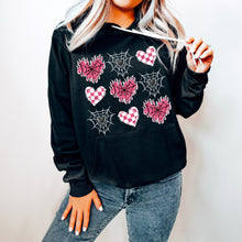 Load image into Gallery viewer, Pink Hearts With Spider Webs DROPDOWN TRANSFER CSC MAR
